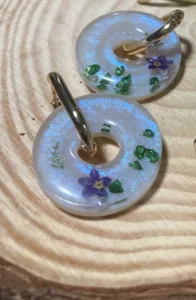 pampille nacre fleurie pampille nacre fleurie